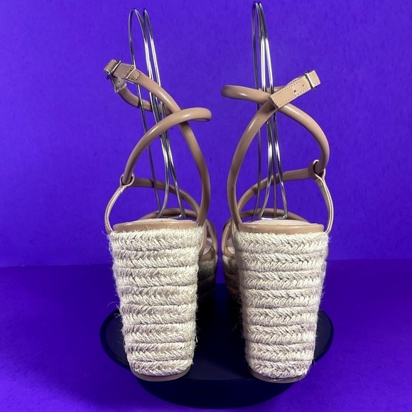 BP. Women's Nude Cohan Espadrille Platform Wedge‎ Strappy Sandal Size 9.5-NEW - Picture 4 of 7